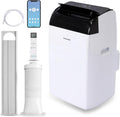 Ar condicionado portátil, SereneLife, Klimaanlage, 4,10 kW, 23,7 L, 54 dB, 68,8 cm, 41,9 × 35,7 × 68,8 cm, com temporizador, com rodas, Branco / Preto
