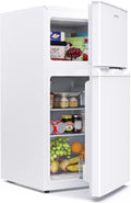 Frigorífico combinado, Upstreman, 84L, 39dB, 59L, 25L, regulável, com iluminação LED, Branco, para uso diário