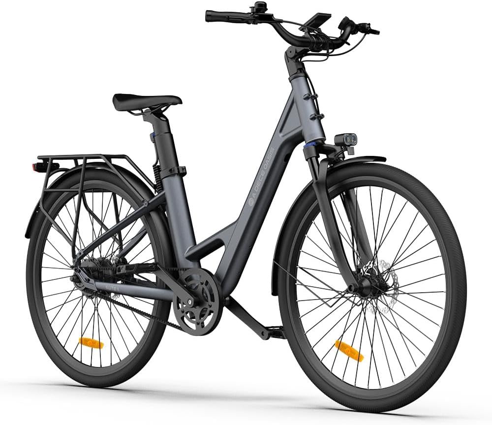 Bicicleta, A Dece Oasis, 28 ', 250W, resistente à água, com rodas, Preto / Cinzento, para uso diário