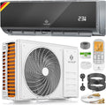 Ar condicionado split, KESSER, Split, 3,4 kW, 2600 W, 3400 W, com controlo por aplicação, Preto / Branco, para uso diário