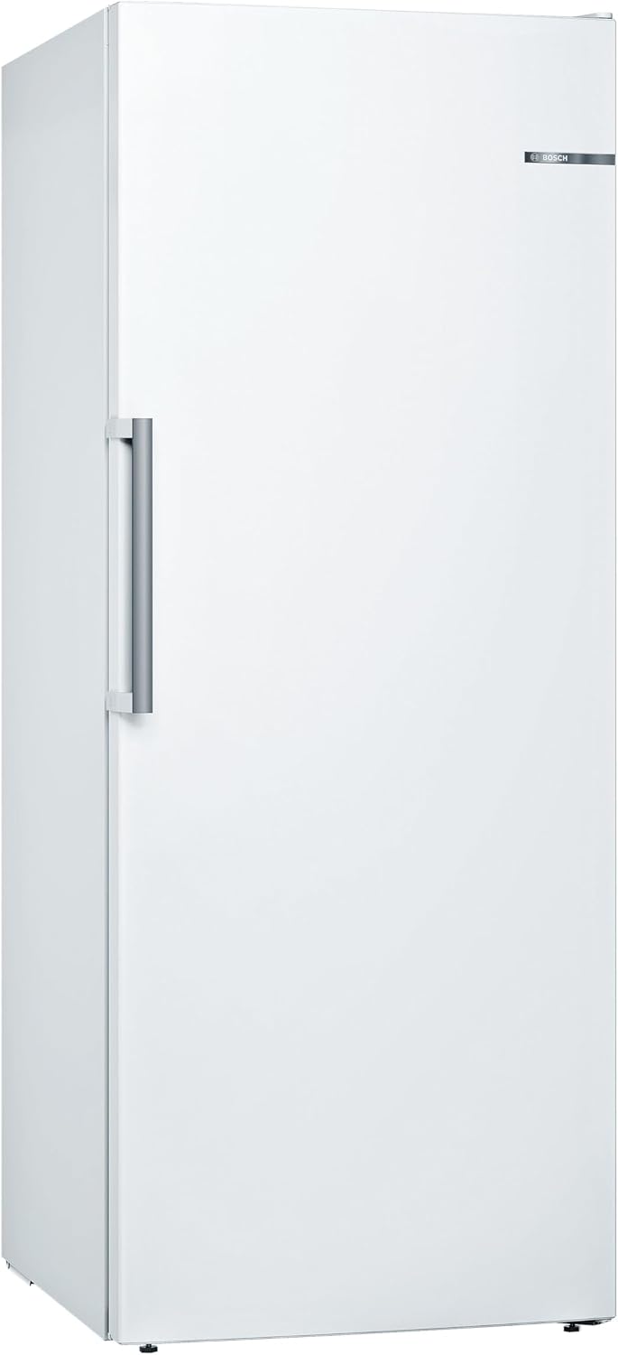 Bosch, Congelador vertical, GSN54AWCV, 70 cm, 327 L, 176 × 70 cm, 26 cm, com iluminação LED, Branco, para uso diário