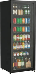 Frigorífico para bebidas, METRO Professional, Getr, 237 L, 110 W, 25 kg, 1281 × 453 × 363 mm, altura regulável, regulável, com rodas, Preto