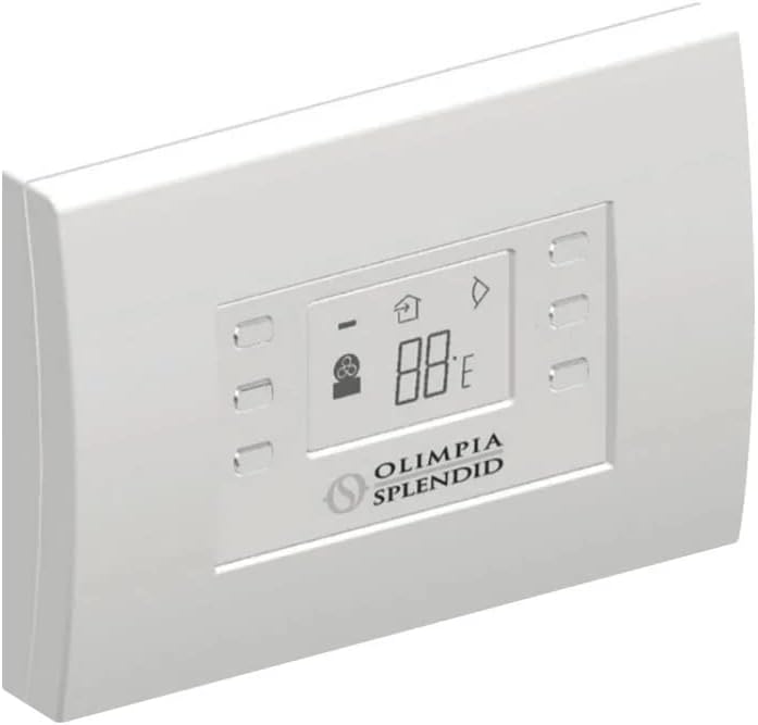 Ventoinha de parede, Olimpia Splendid, 2,7 cm, 12,2 cm, 8,6 cm, com comando à distância, Branco, para uso diário