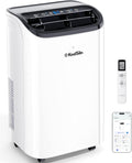 Ar condicionado portátil, KoolSiln, 48dB, com temporizador, com controlo por aplicação, Branco / Preto, para uso diário