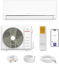 Ar condicionado split, HANTECH, classe energética A+++, com comando à distância, Branco, para uso diário