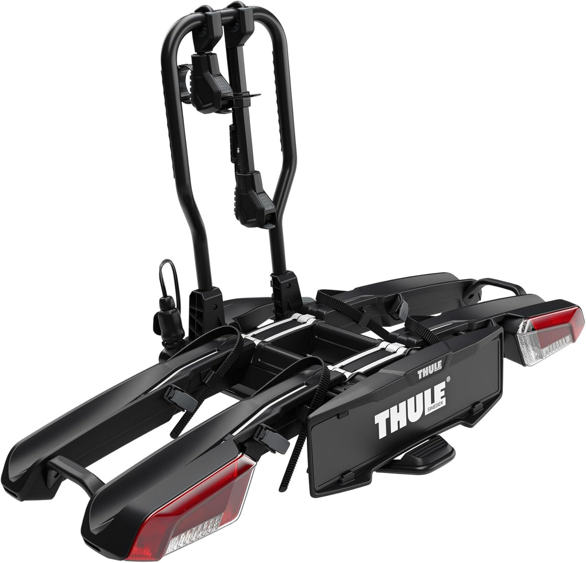 Suporte para bicicleta, Thule, Easyfold, 25 cm, dobrável, com rodas, aço, Preto, para uso diário