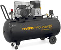 Compressor de ar, VITO, 200 l, 10 bar, 4 PS, 3 kW, com rodas, Preto, para trabalhos de manutenção