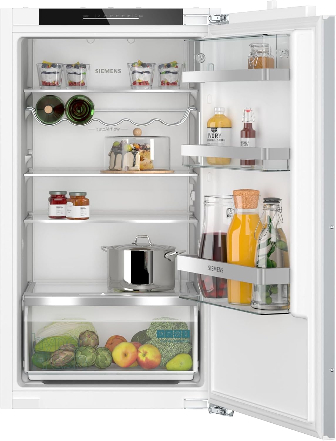 Siemens, Frigorífico, KI31RADD1, 56 cm, 165 L, 102,5 × 56 cm, com iluminação LED, Branco, para uso diário