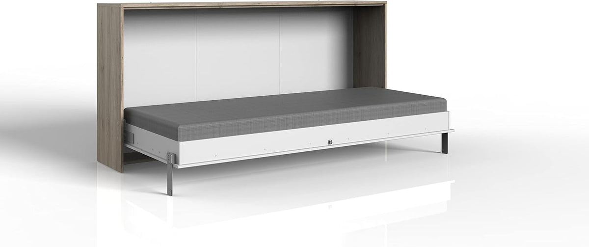 Cama, M Möbel-Direkt Deutschlands schnelle Möbel, 200 cm, 90 × 200 cm, 120 × 200 cm, 140 × 200 cm, Eiche / Branco, para o quarto