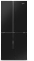 Frigorífico combinado, Gorenje, NRM818EMB, 181,6 cm, 89 kg, 9 kg, 1816 × 794 × 643 mm, altura regulável, regulável, com rodas, metal, Preto
