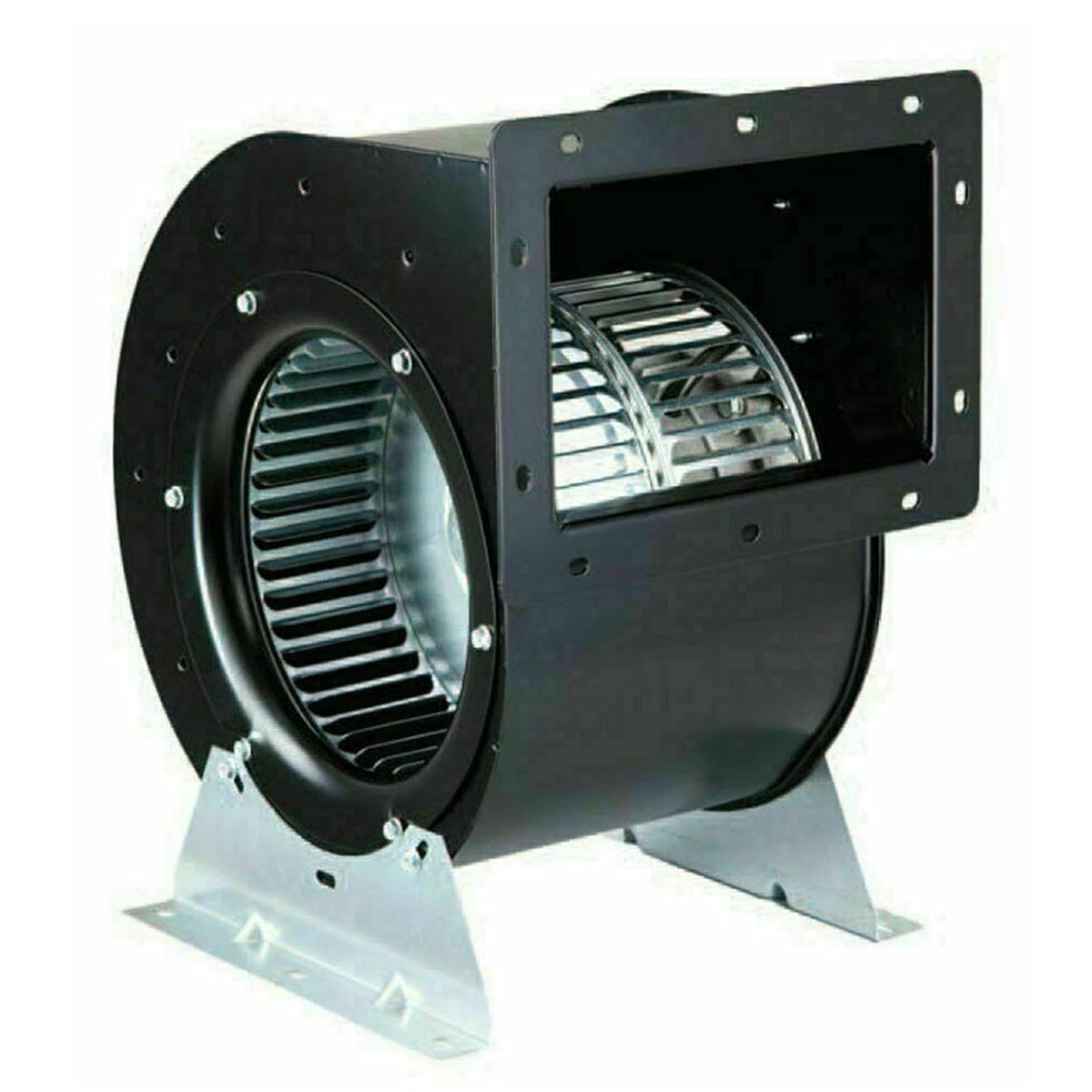 Soprador de folhas, BVN VENTILATION SYSTEMS & ELECTRICAL MOTORS, 230V, aço, plástico, Preto / Prateado, para utilização no exterior