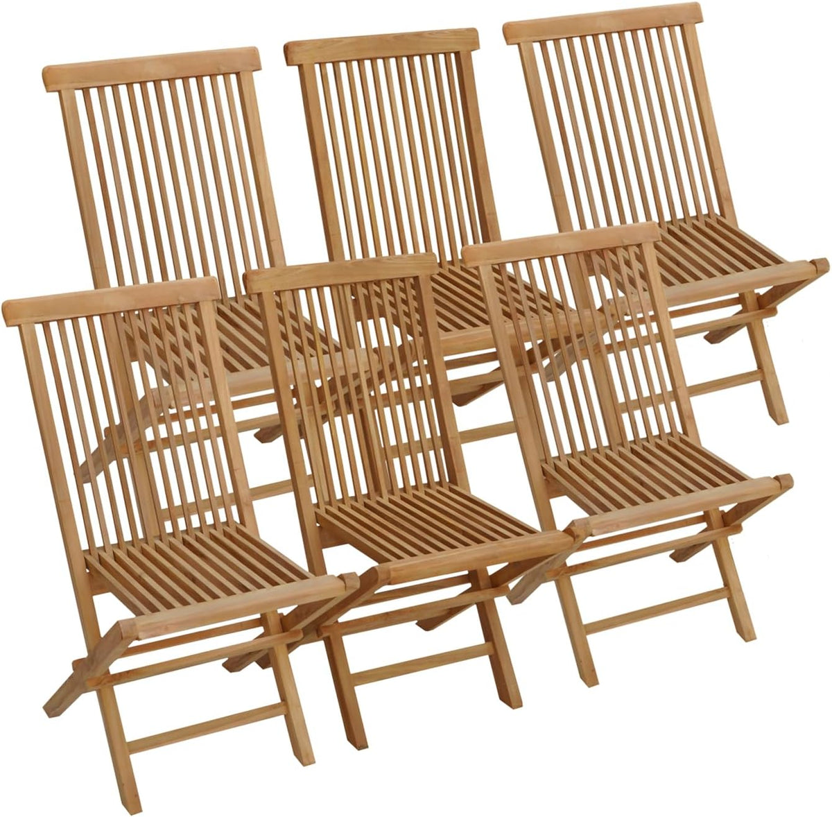 Cadeira de jantar, Happy Garden, 6er, 90cm, 45cm, dobrável, com portas, madeira, Holz, para uso diário