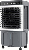 Ar condicionado portátil, Generisch, com comando à distância, com temporizador, Preto / Branco / Cinzento, para uso diário