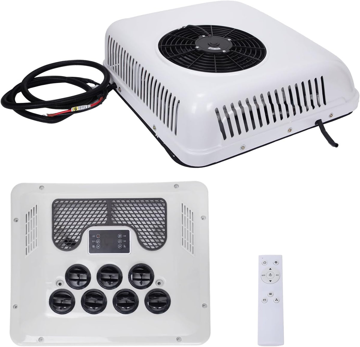 Ar condicionado, Caulitar, 24V, 2200 W, 850W, 50A, Branco / Preto, para uso diário
