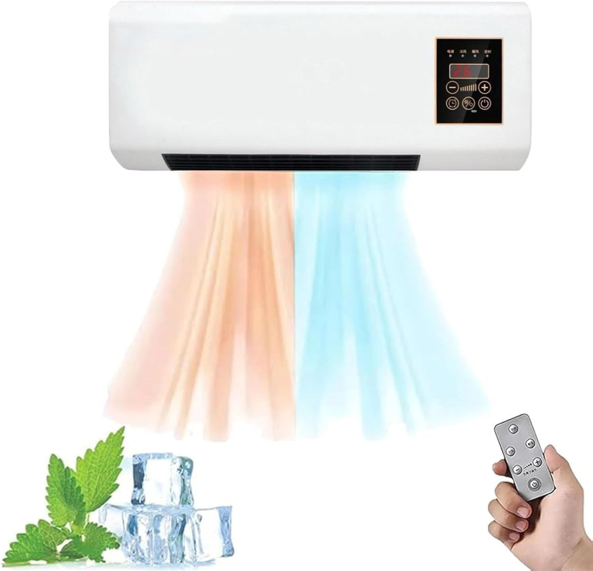 Climatizador evaporativo, RLEHJN, Branco / Preto, para uso diário