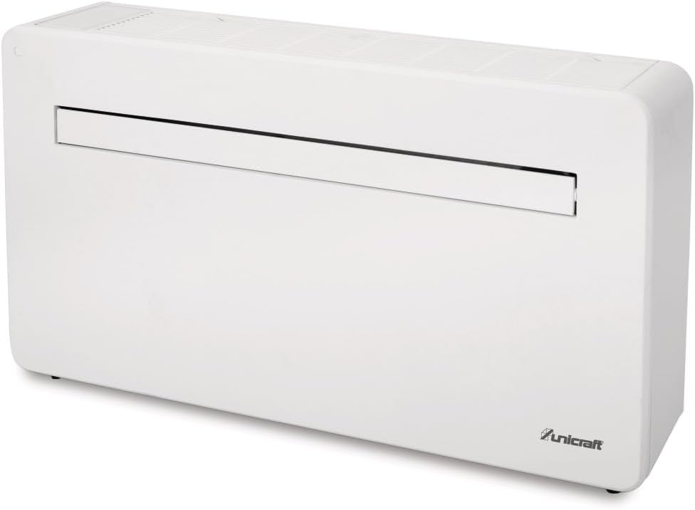 Ar condicionado portátil, Unicraft, Monoblock-Wandklimager, 39 dB, 1000 × 205 × 585 mm, com comando à distância, com controlo por aplicação, Branco