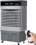Climatizador evaporativo, Generisch, 40L, 45L, 66L, com comando à distância, com rodas, Preto / Cinzento, para uso diário