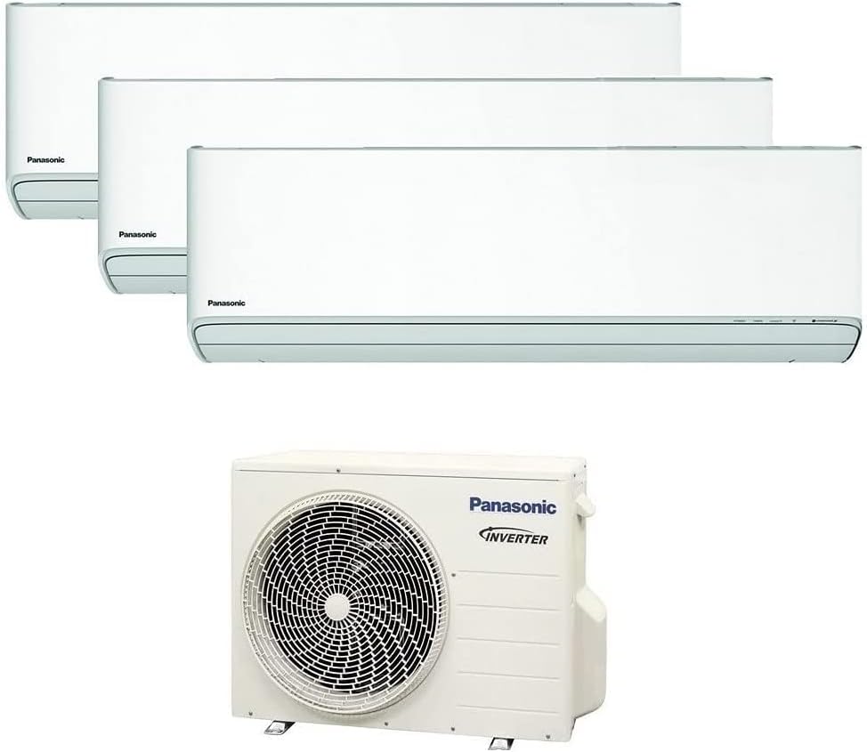 Ar condicionado split, Panasonic, 9000, classe energética A++, com comando à distância, com temporizador, com controlo por aplicação, Branco
