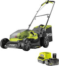 RYOBI, Corta-relva, RY18LM37A-140, 18 V, 37 cm, 4.0Ah, 4,0 Ah, dobrável, com bateria, sem bateria, Verde / Preto, para utilização no exterior