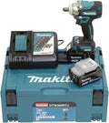 Makita, Chave de impacto, DTW300RTJ, 18 V, 5,0 Ah, 108 dB, 97 dB, 3 dB, Preto / Azul, para uso diário
