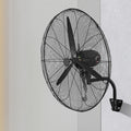 Ventoinha de parede, JKJZSALJ, 18 ', 27 ', 3 níveis, metal, Preto, para uso diário