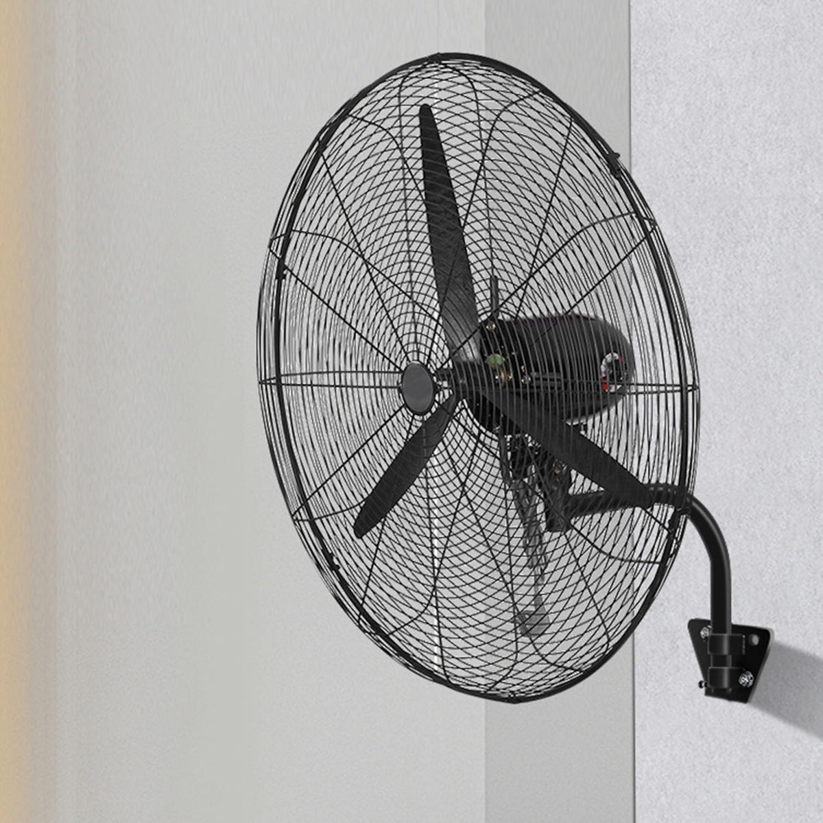 Ventoinha de parede, JKJZSALJ, 18 ', 27 ', 3 níveis, metal, Preto, para uso diário