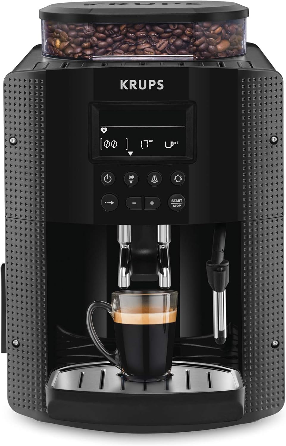 Máquina de café automática, KRUPS, Essential, 36,5 cm, 1,7 l, 260 g, 24,5 × 33 × 36,5 cm, Preto, para a cozinha