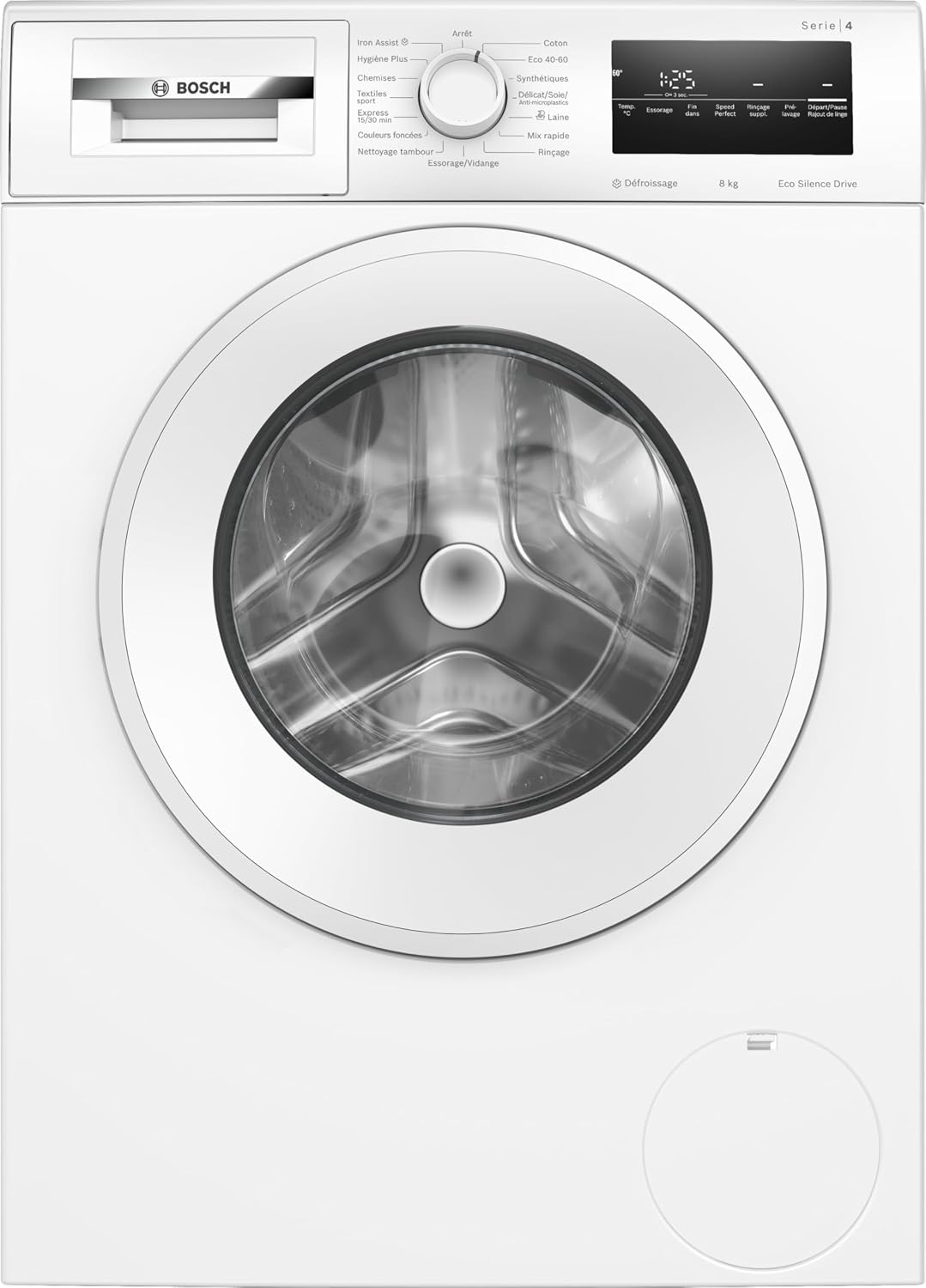Bosch, Máquina de lavar roupa, WAN2827UFR, 8 kg, 1400 U/min, tecido, Branco, para uso diário