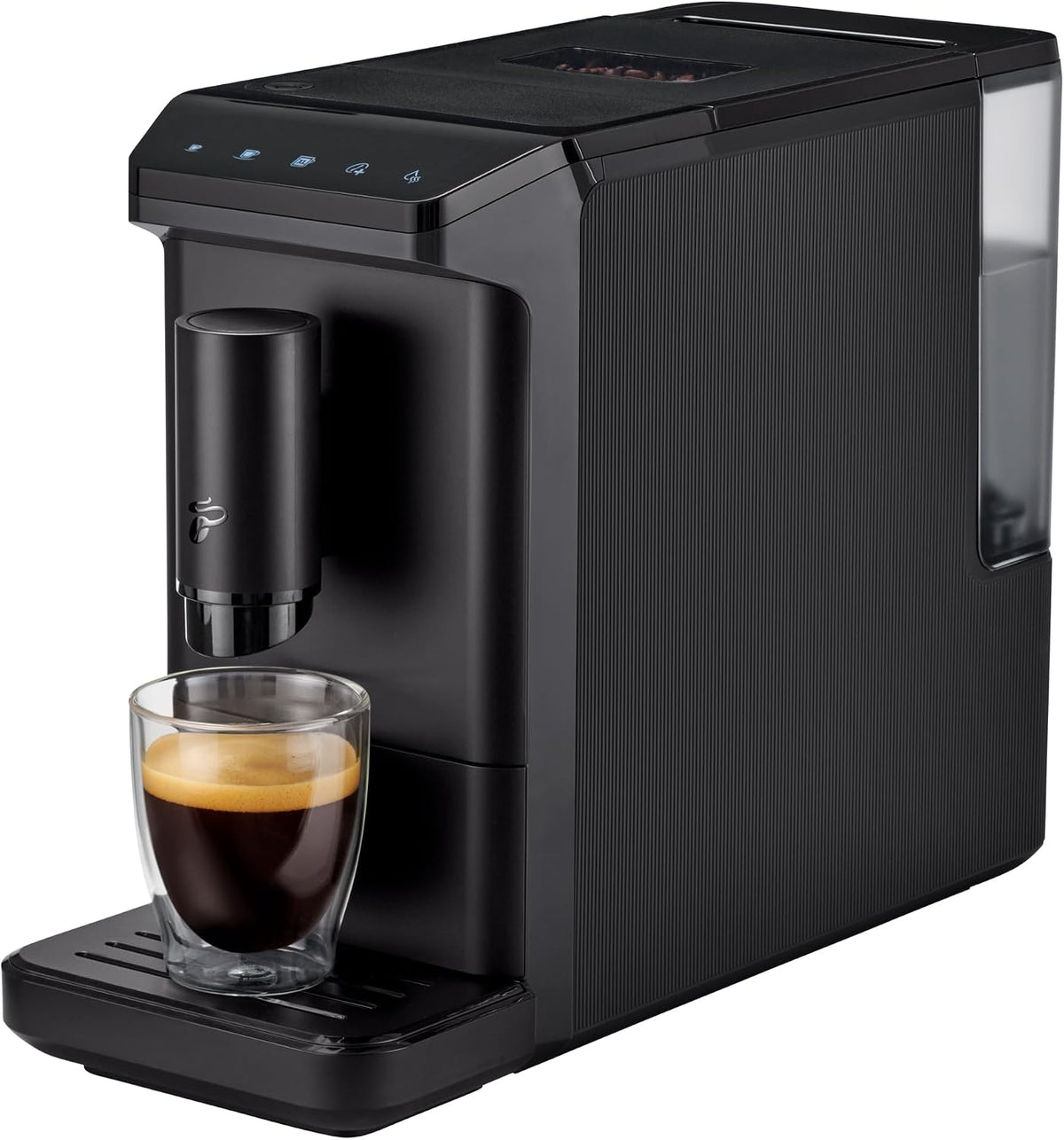 Máquina de café automática, Tchibo, Kaffeevollautomat, 16cm, 30,5 cm, 40 cm, 1,1 L, 150g, aço inoxidável, aço, Preto, para a cozinha