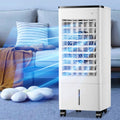 Ar condicionado portátil, Generisch, 9L, com comando à distância, com temporizador, com rodas, Branco, para uso diário