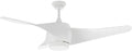 Ventoinha de teto com luz, Orbegozo, 120 cm, 60 W, 3 níveis, 132 cm, com iluminação LED, com comando à distância, com temporizador, Branco