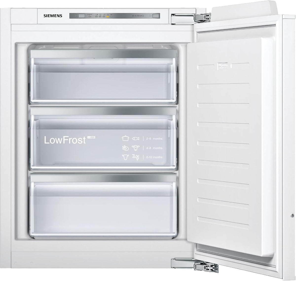 Siemens, Congelador vertical, GI11VAFE0, 72 L, classe energética C, Branco, para uso diário
