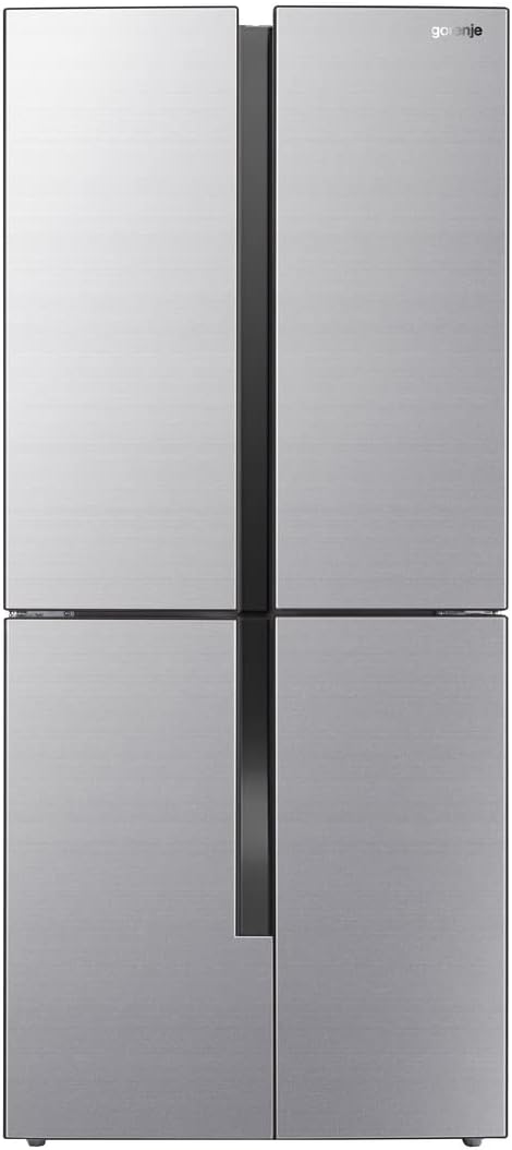 Frigorífico combinado, Gorenje, NRM8182MX, 182cm, 64,3 cm, 79,4 × 181,6 × 64,3 cm, aço inoxidável, aço, Edelstahl, para uso diário