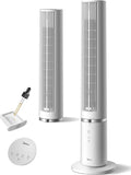 Ventoinha de torre, Midea, MTF25FRG, 40 ', 4 níveis, 34dB, 28 dB, com comando à distância, com temporizador, Branco, para uso diário