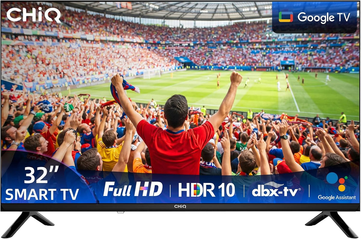 Televisor, CHiQ, HDR10, 7 cm, 8,3 kg, Classe A, com controlo por aplicação, Prateado, para a sala