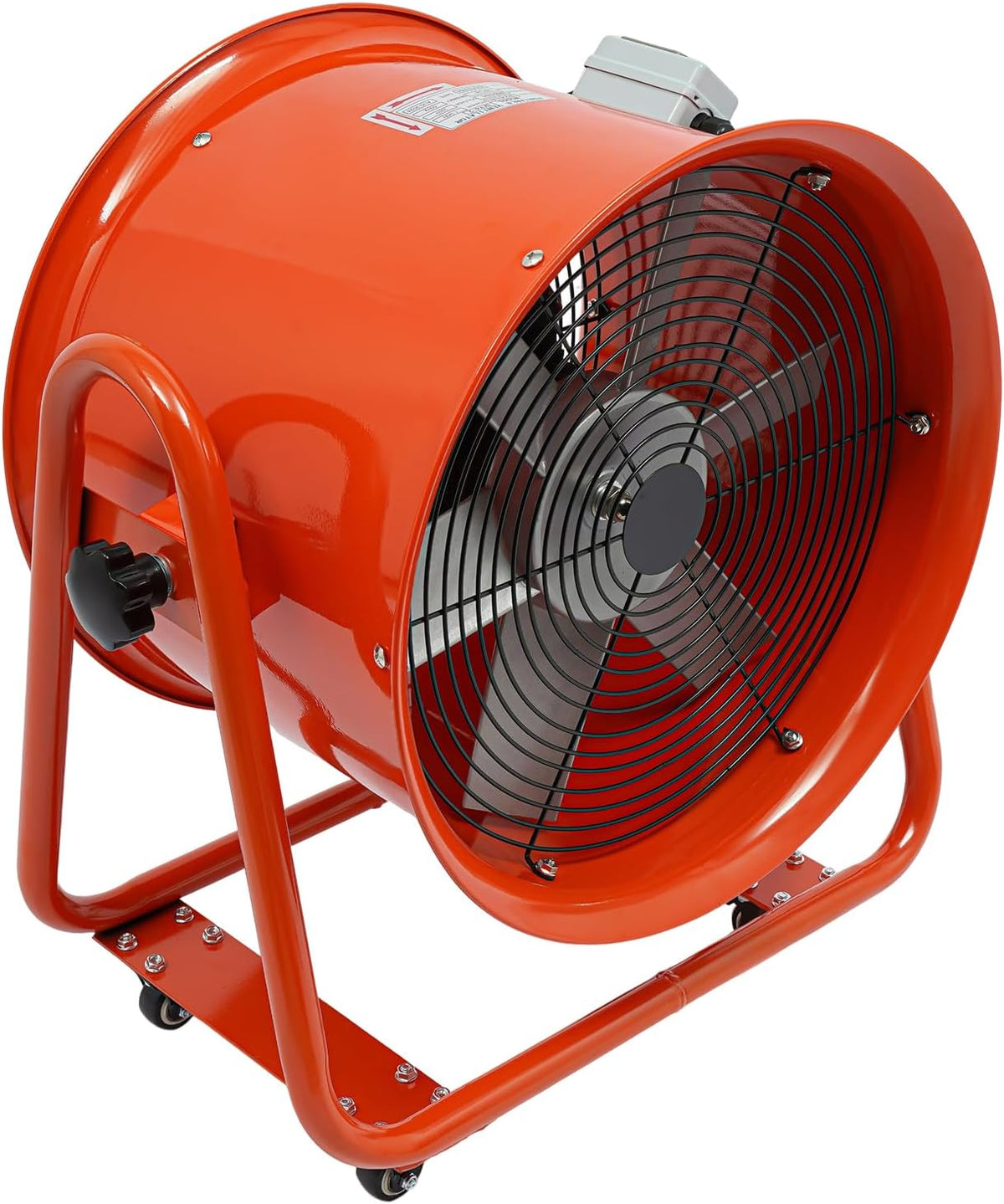 Soprador de folhas, WEIGR, 1100W, 2800 U/min, 74dB, 18 ', com rodas, alumínio, Laranja, para utilização no exterior