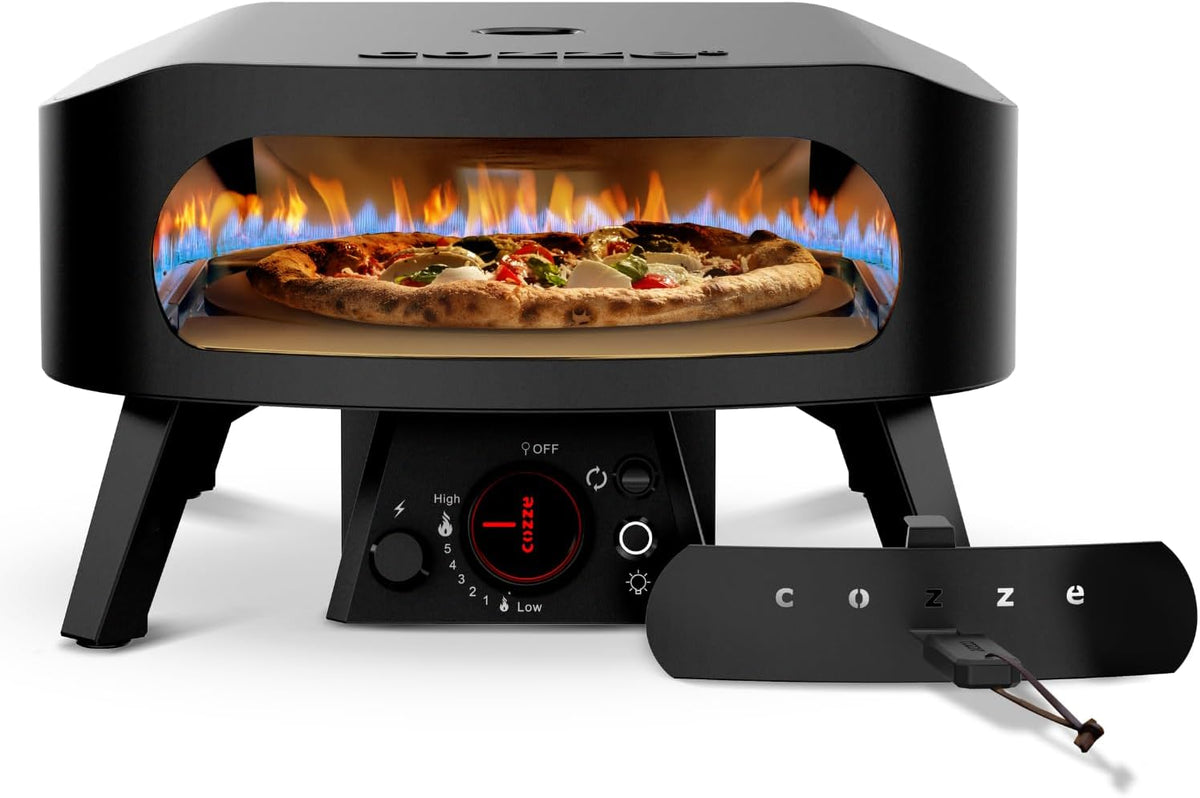 Forno de pizza, cozze, 34,5 cm, 13', 5,0 kW, aço, Preto, para a cozinha