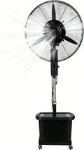 Ventoinha de pé, Lsoiup, 42L, 200cm, 71cm, 8.000 ml, altura regulável, regulável, com rodas, Preto, para uso diário