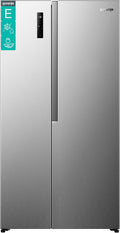 Frigorífico combinado, Gorenje, NRS917E41X, 544L, 61,5 cm, 91,1 × 178,6 × 61,5 cm, aço inoxidável, aço, Prateado, para uso diário