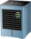 Ar condicionado portátil, Generic, com iluminação LED, com temporizador, Azul / Preto, para uso diário