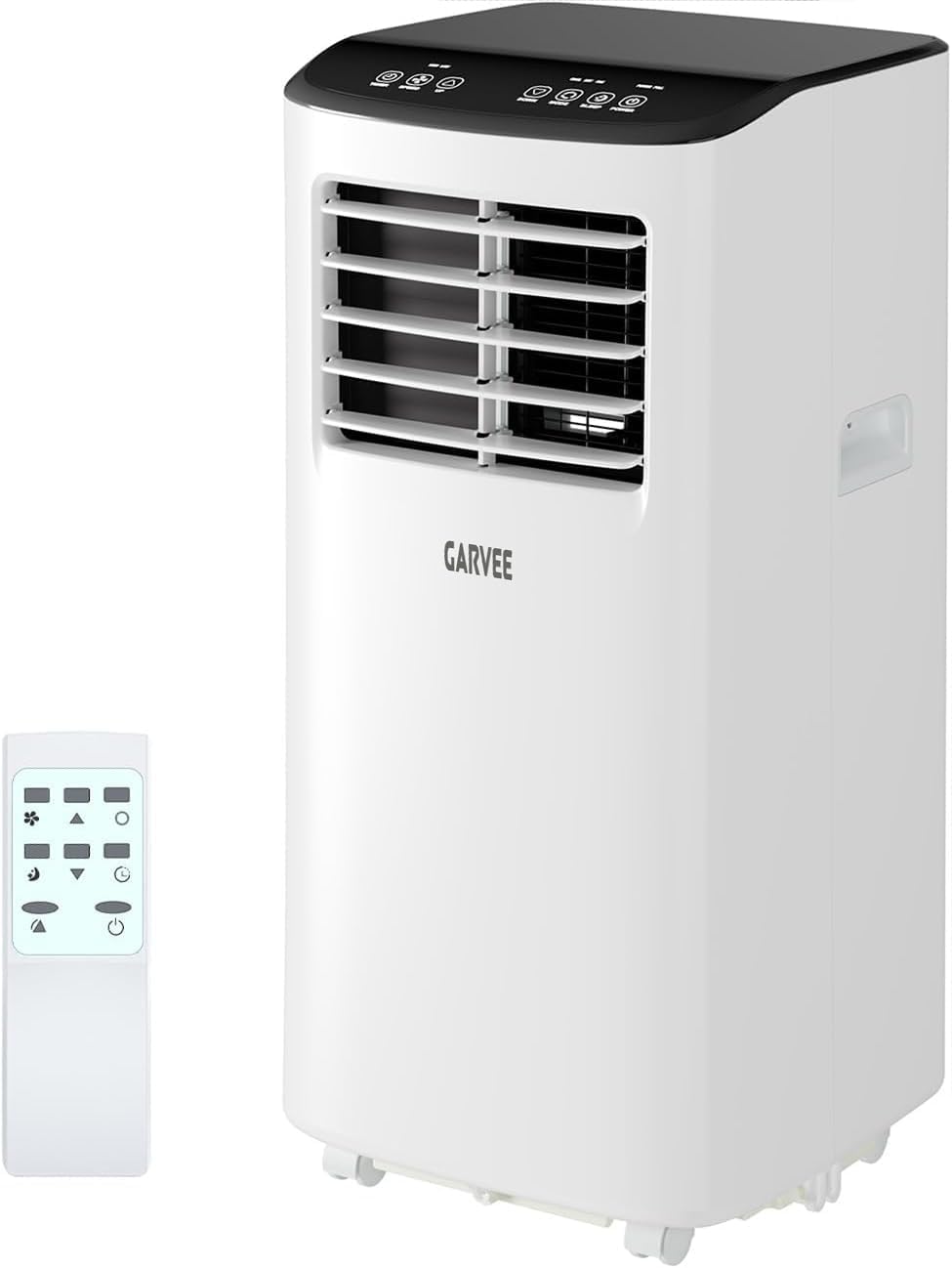 Ar condicionado portátil, Garvee, com temporizador, Branco / Preto, para uso diário