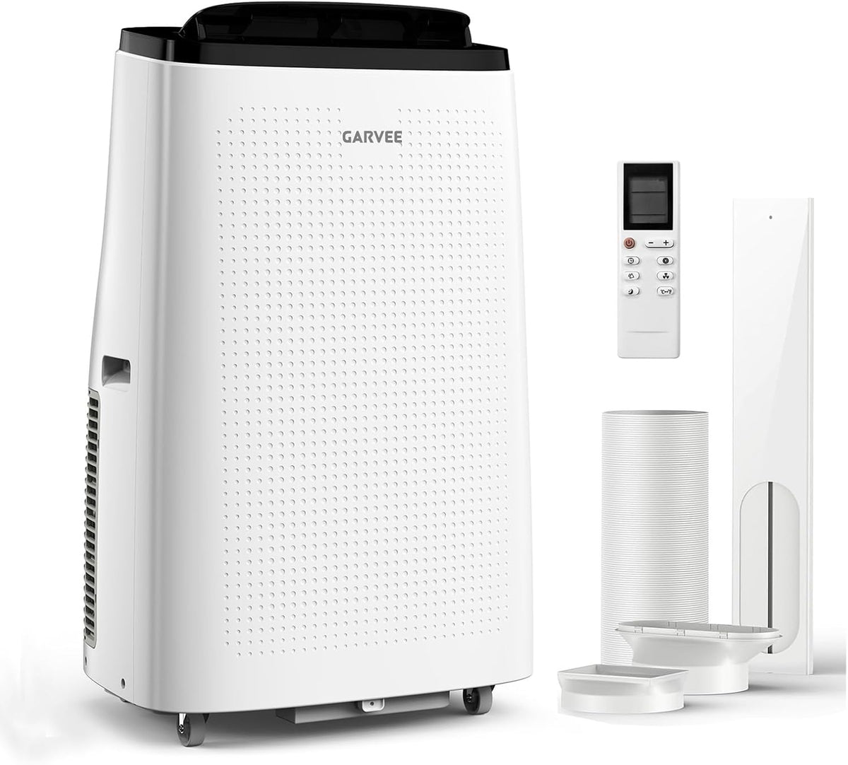 Ar condicionado portátil, Garvee, 15000, 115V, com temporizador, Branco / Preto, para uso diário