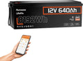 Bateria automóvel, HumsiENK, 12V, 640Ah, 250A, 600 A, Preto / Laranja, para uso diário