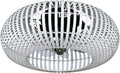 Ventoinha de teto com luz, Varin, Smart, 50cm, 55 dB, 6 níveis, com iluminação LED, com comando à distância, com temporizador, Branco, para uso diário