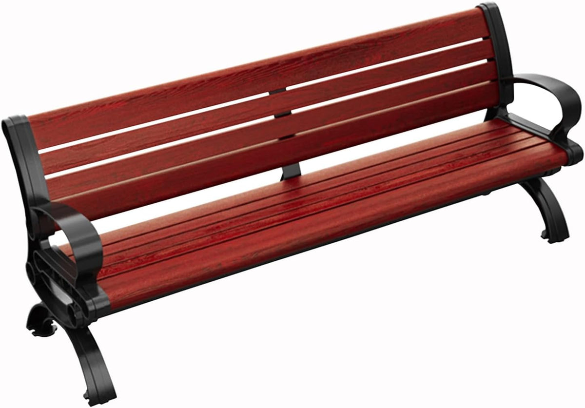 Banco, HZEPDVT, 61cm, aço, alumínio, Vermelho / Preto, para uso diário
