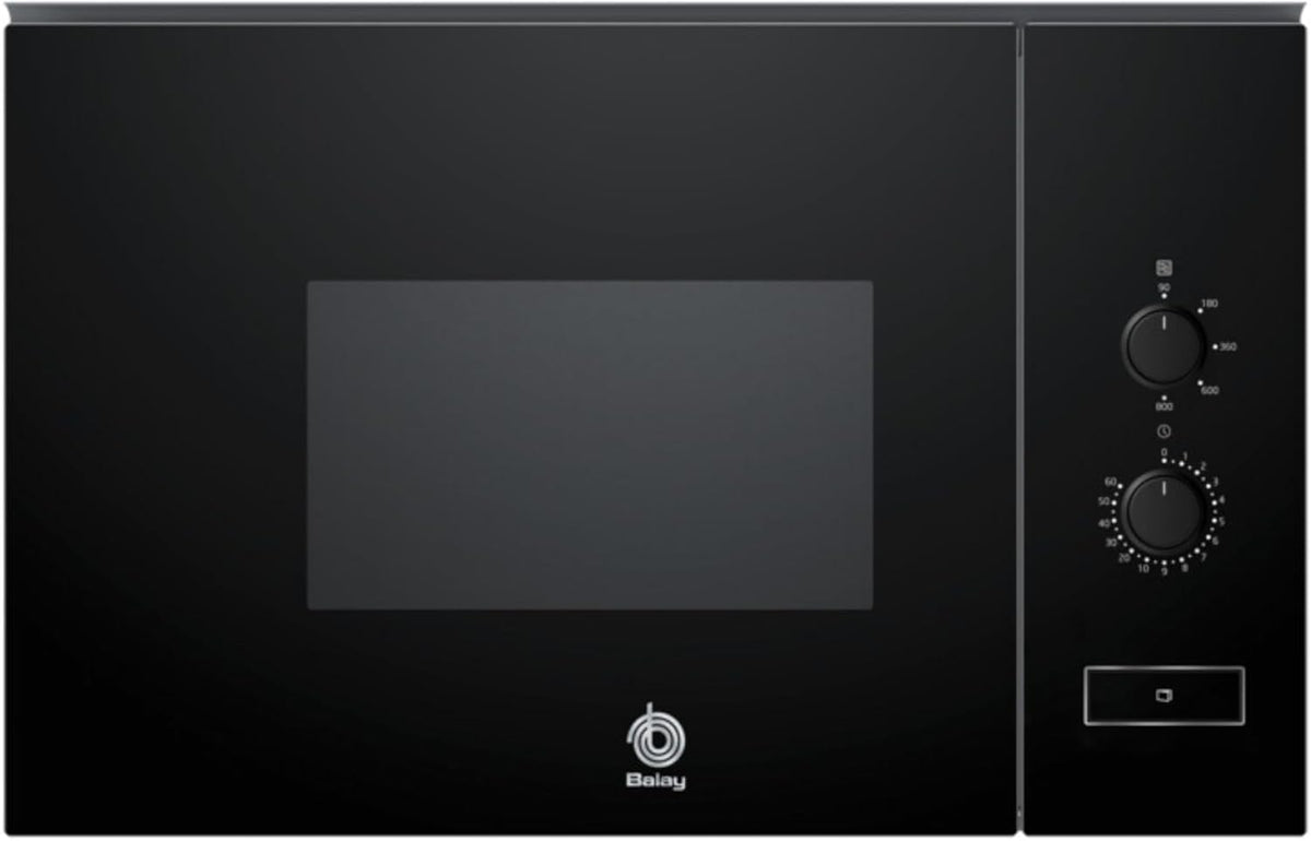 Micro-ondas, Balay, 3CG5172N2, 20 L, 25,5 cm, 60 cm, 317 mm, 594 × 382 × 317 mm, 8 programas, com iluminação LED, aço inoxidável, aço, Preto