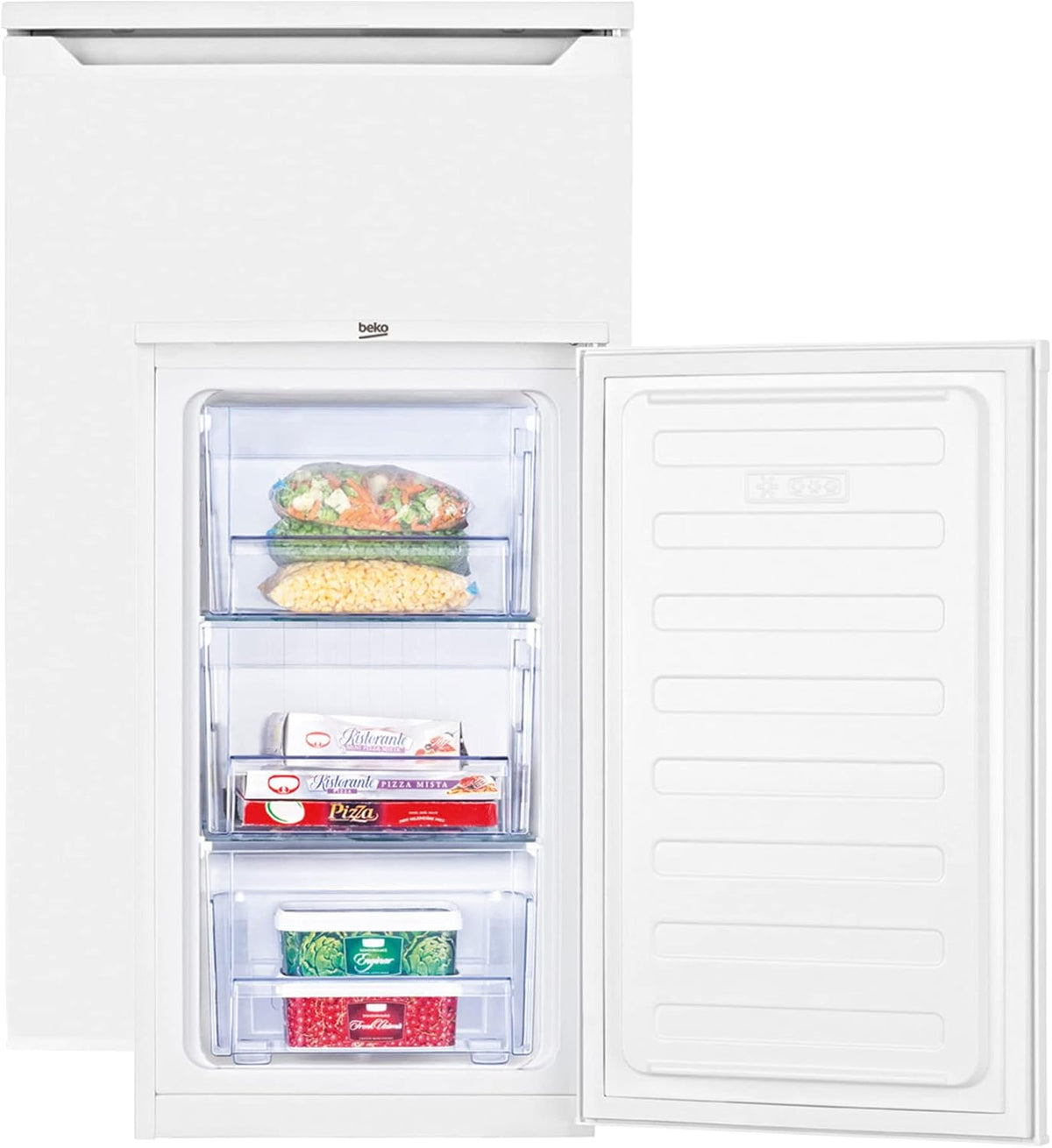 Beko, Congelador vertical, FS166020, 65 l, 3 kg, 37 dB, 100 L, Branco, para uso diário