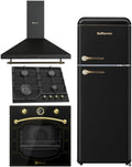 Placa de cozinha, SOLTHERMIC, PACK, 47 cm, 220 L, vidro, Preto, para a cozinha