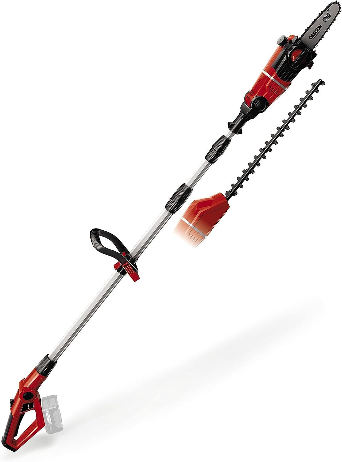 Einhell, Corta-sebes, regulável, sem bateria, alumínio, Vermelho / Preto / Prateado, para utilização no exterior