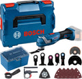 Lixadora, Bosch Professional, 18V, com bateria, sem bateria, com carregador, Azul / Preto / Vermelho, para trabalhos de manutenção